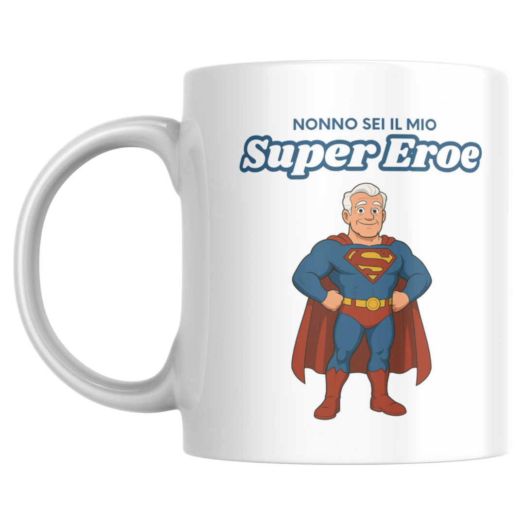 tazza "nonno supereroe no barba" - kimeli.it