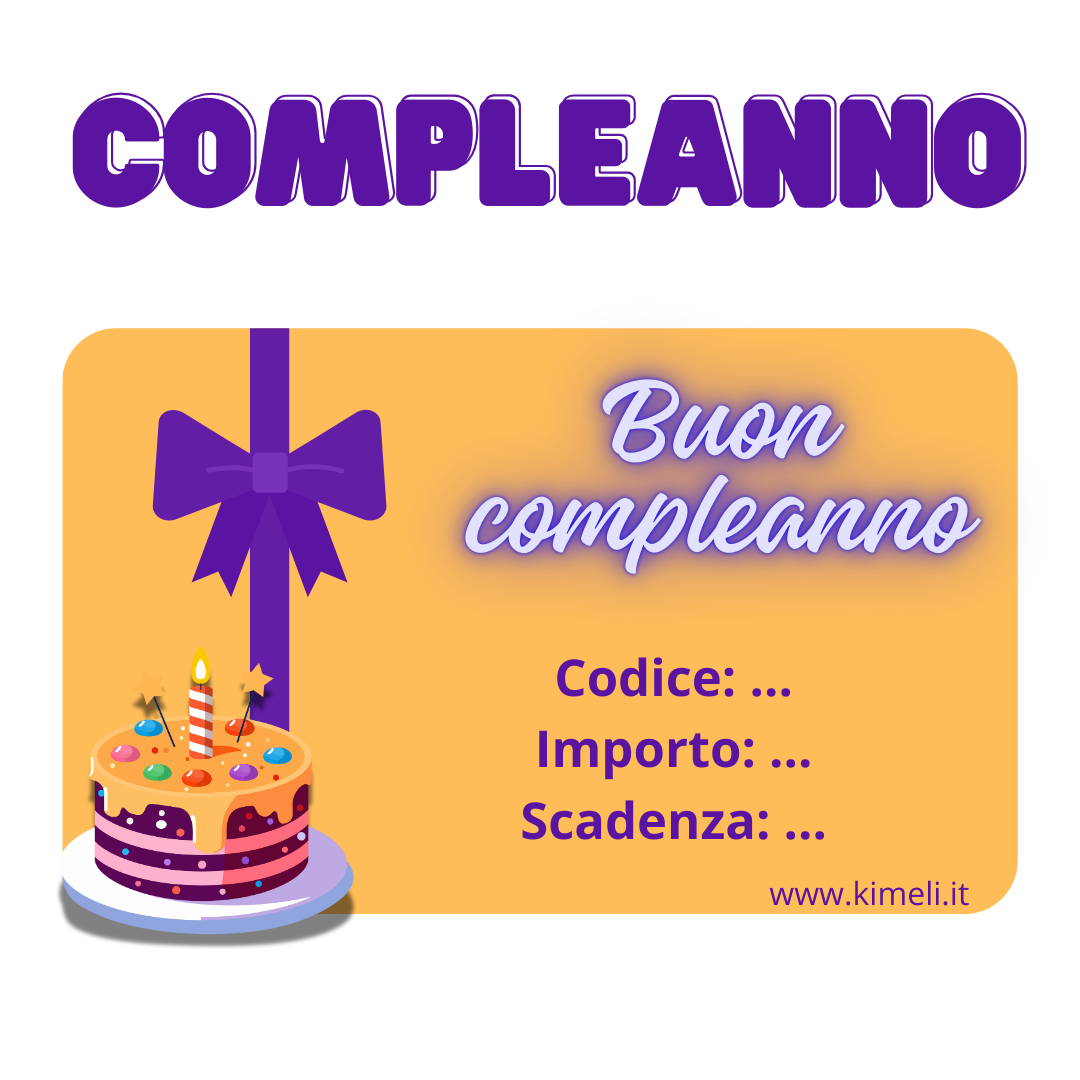 buono regalo compleanno - kimeli.it