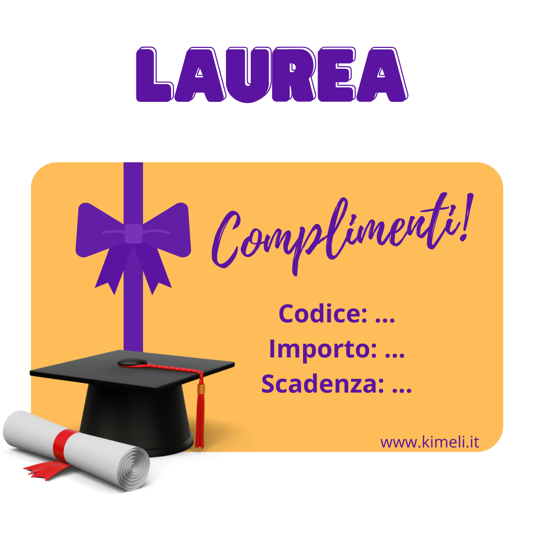 buono regalo laurea - kimeli.it