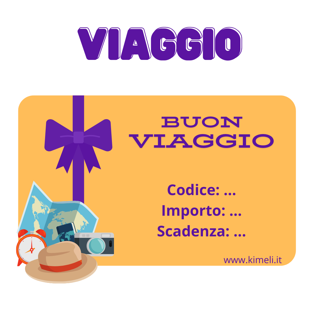 buono regalo viaggio - kimeli.it