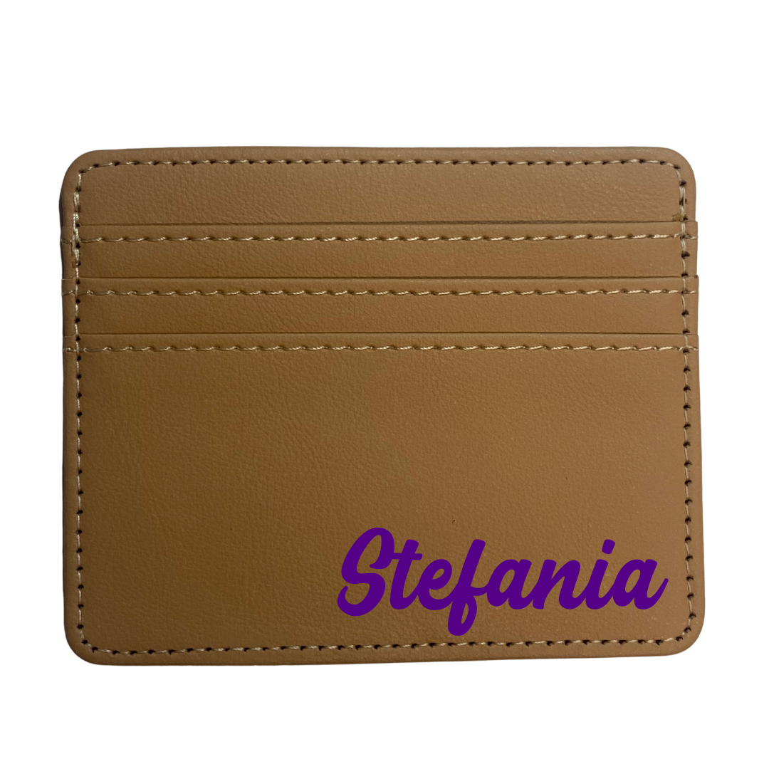 portacarte personalizzato con nome cammello personalizzata - kimeli.it
